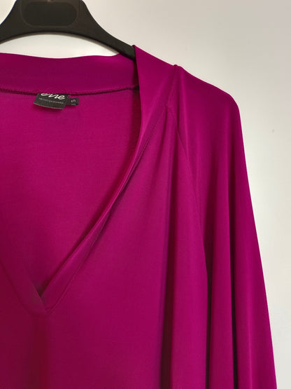 ERRE Blusa rosa cuello de pico  T.S