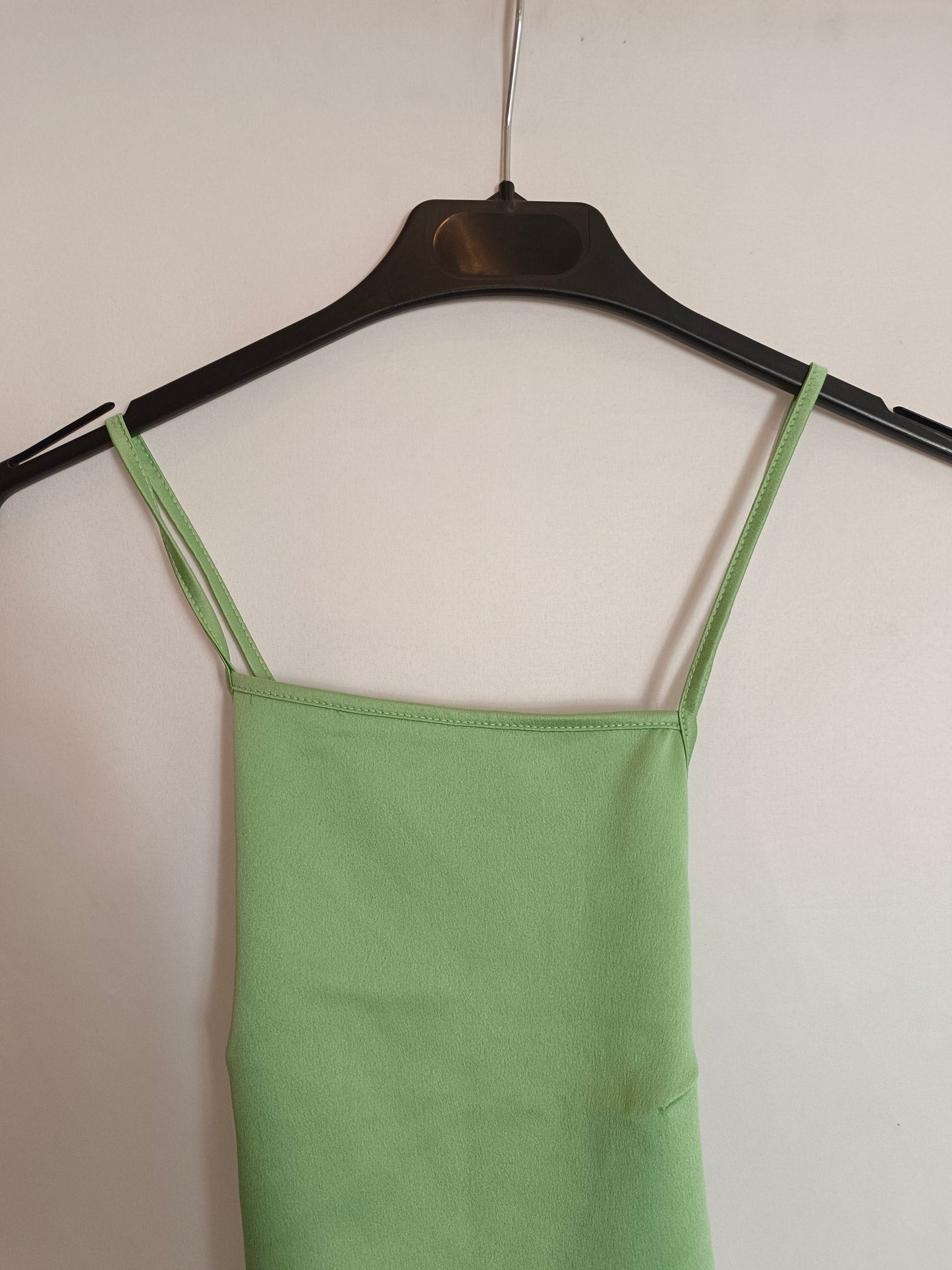BRANDY MELVILLE. Green open-back top. YOU. (S)