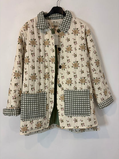 BIRINIT. Abrigo acolchado estampado