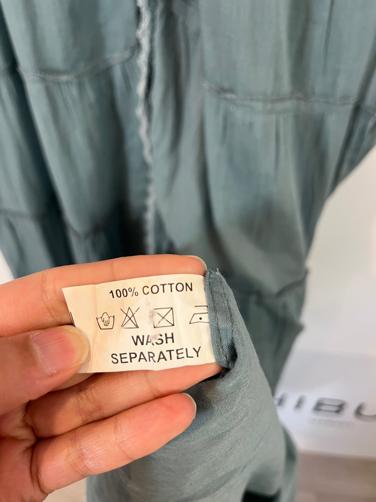 BANJHARA. Vestido/kimono azul largo. T S/M