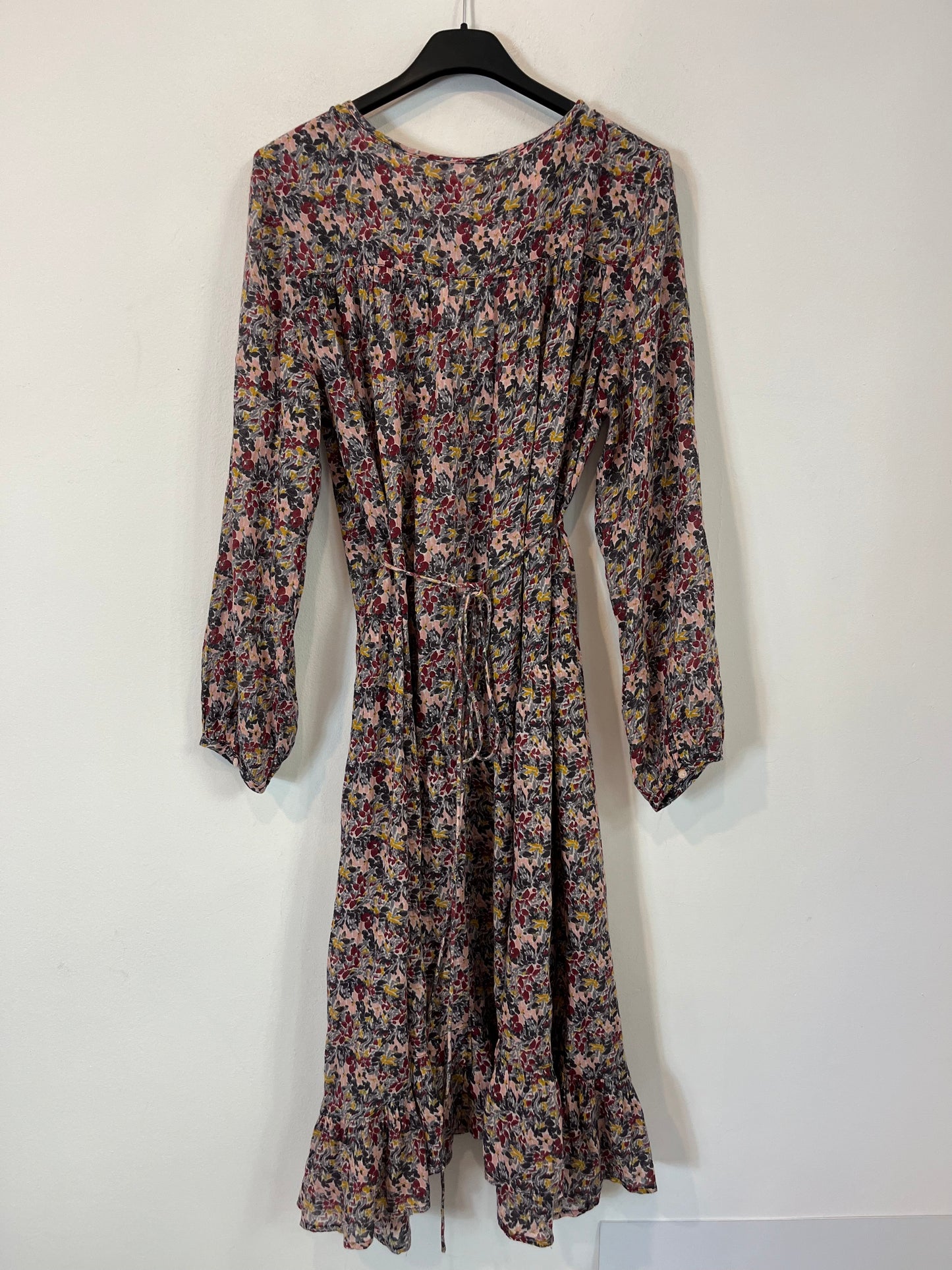 BA&amp;SH. Floral wrap midi dress. T 1 (S)