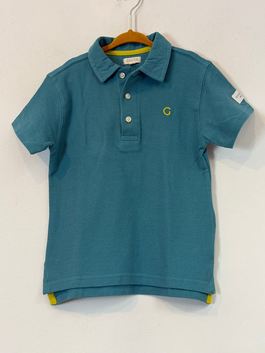 GOCCO. Polo azul T.4-5 años