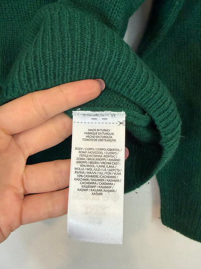 POLO RALPH LAUREN. jersey verde con lana T.5 años