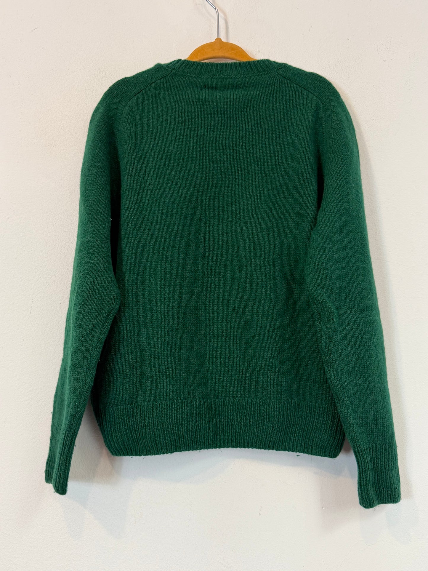 POLO RALPH LAUREN. jersey verde con lana T.5 años