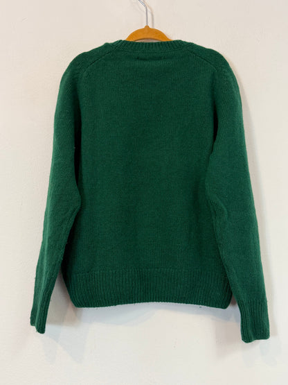 POLO RALPH LAUREN. jersey verde con lana T.5 años