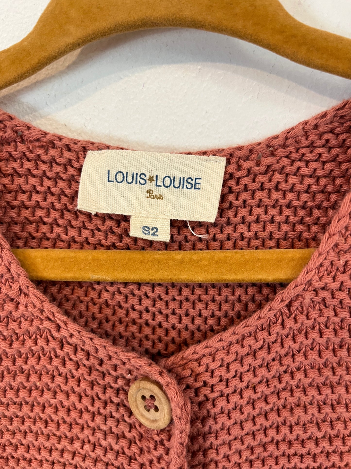 LOUIS LOUIS. Chaleco punto botones. T 2 años