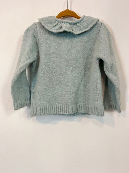 GOCCO. Chaqueta punto detalle cuello. T 18/24 meses