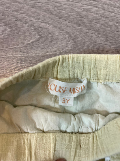 LOUISE MISHA. Pantalón corto detalles bordados. T 3 años