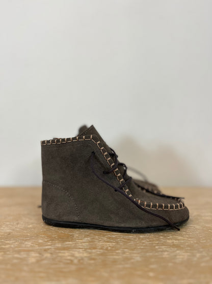 GOCCO. Botas grises piel. T 27