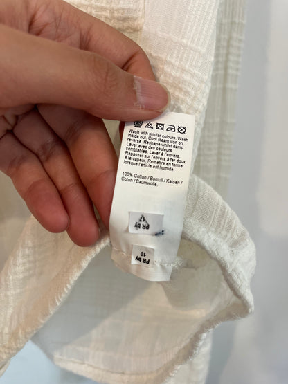 RIVER ISLAND. White cotton shirt. Size 38