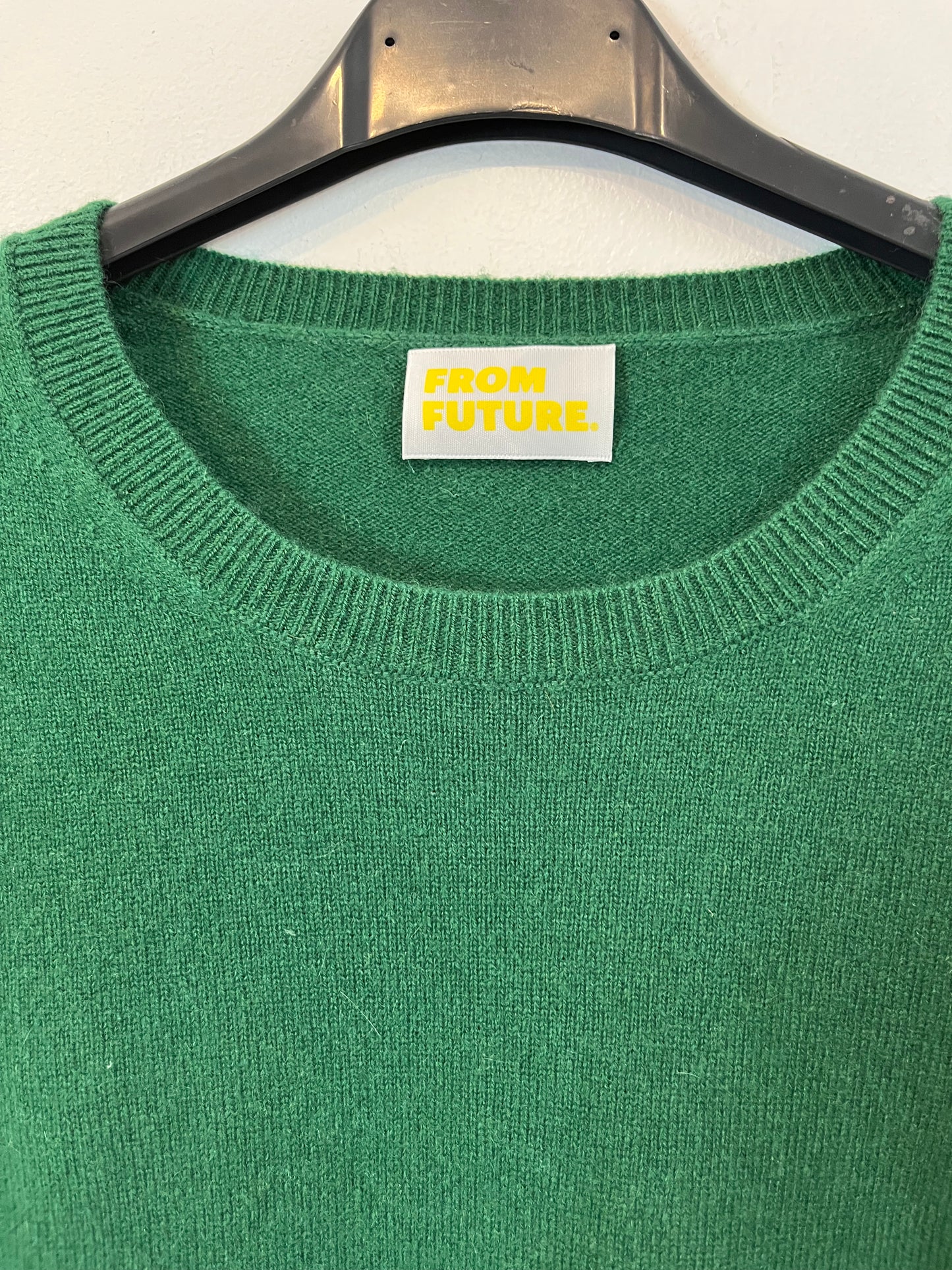 FROM FUTURE. Jersey cashmere verde. T S