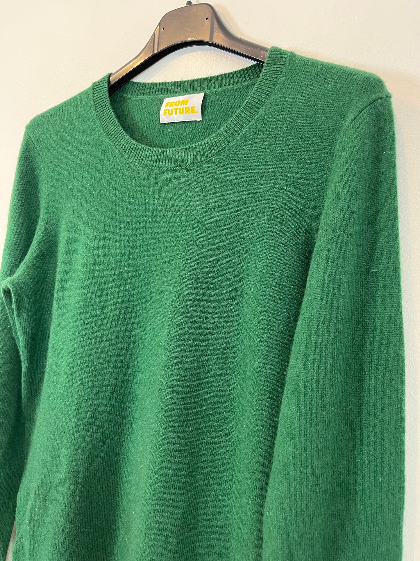 FROM FUTURE. Jersey cashmere verde. T S