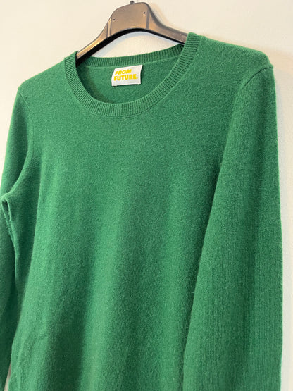 FROM FUTURE. Jersey cashmere verde. T S