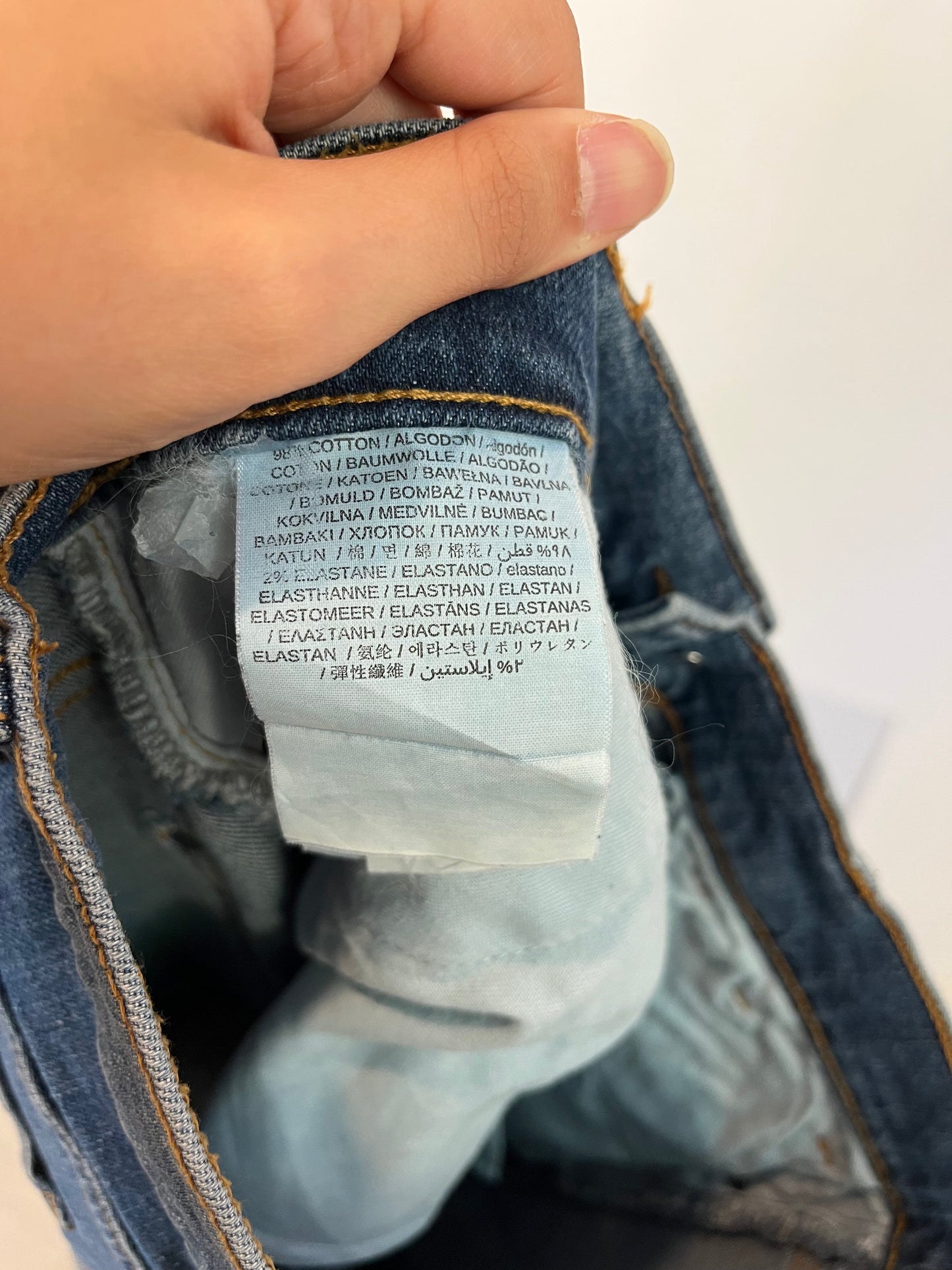 MANGO. Falda denim abotonada. T S