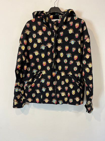 BIMBA Y LOLA. Chaqueta negra capucha caras. T S