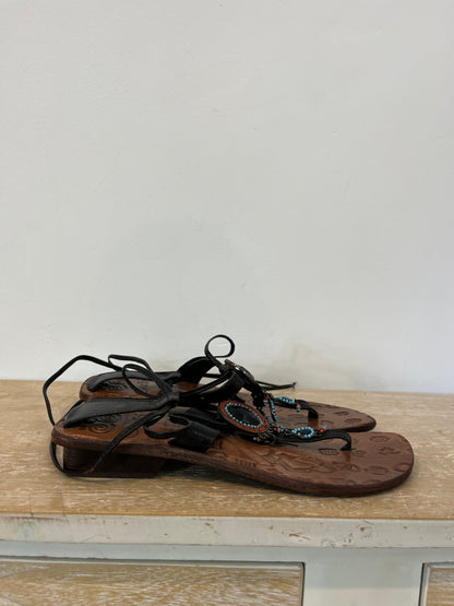 GARDINI. Sandalias piel detalles. T 40