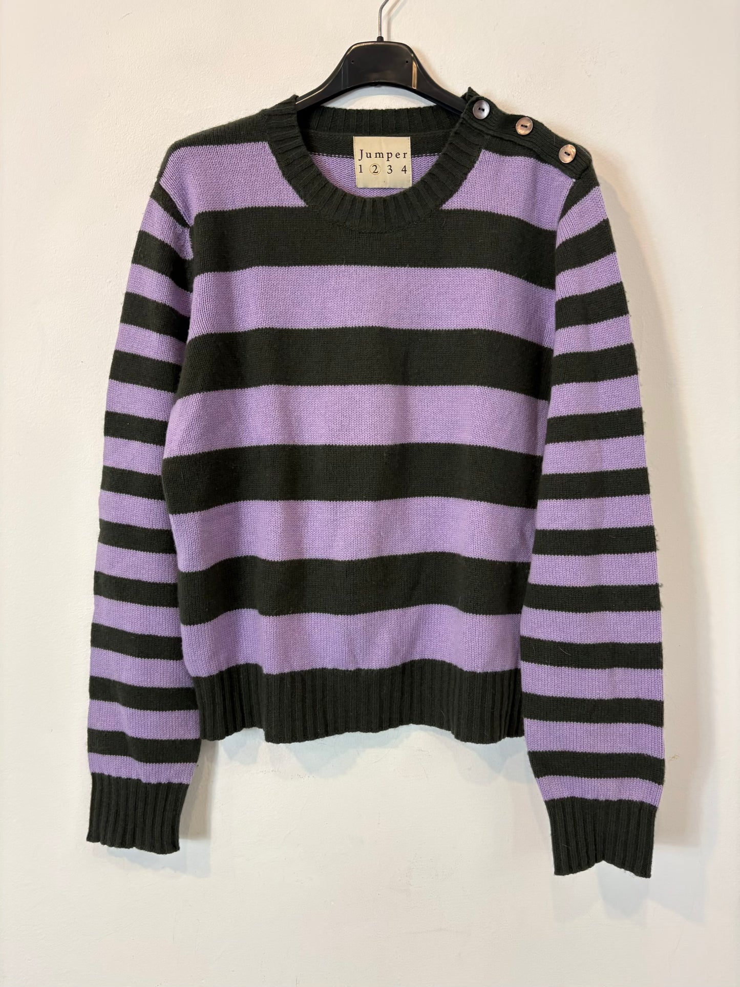 JUMPER 1 2 3 4. Jersey rayas 100% cashmere