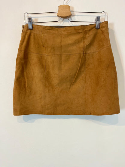 OTRAS. Falda piel vintage T.u(40)