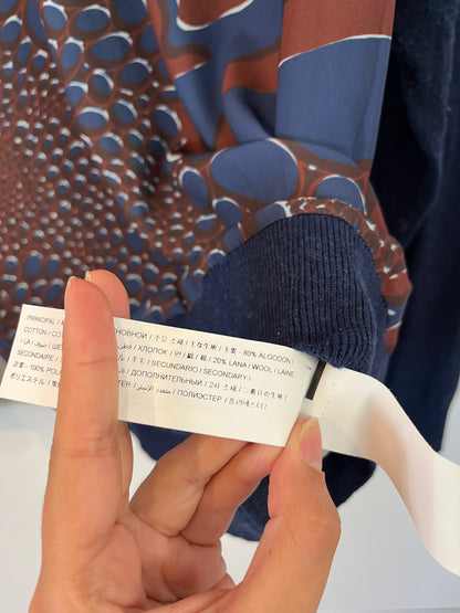 ADOLFO DOMINGUEZ. Jersey azul mezcla. T M