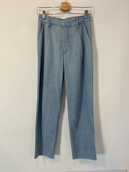 MASSIMO DUTTI. Pantalón denim fluido. T 34