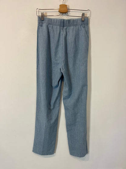MASSIMO DUTTI. Pantalón denim fluido. T 34