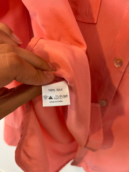 OTRAS. Blusa seda coral T.xl