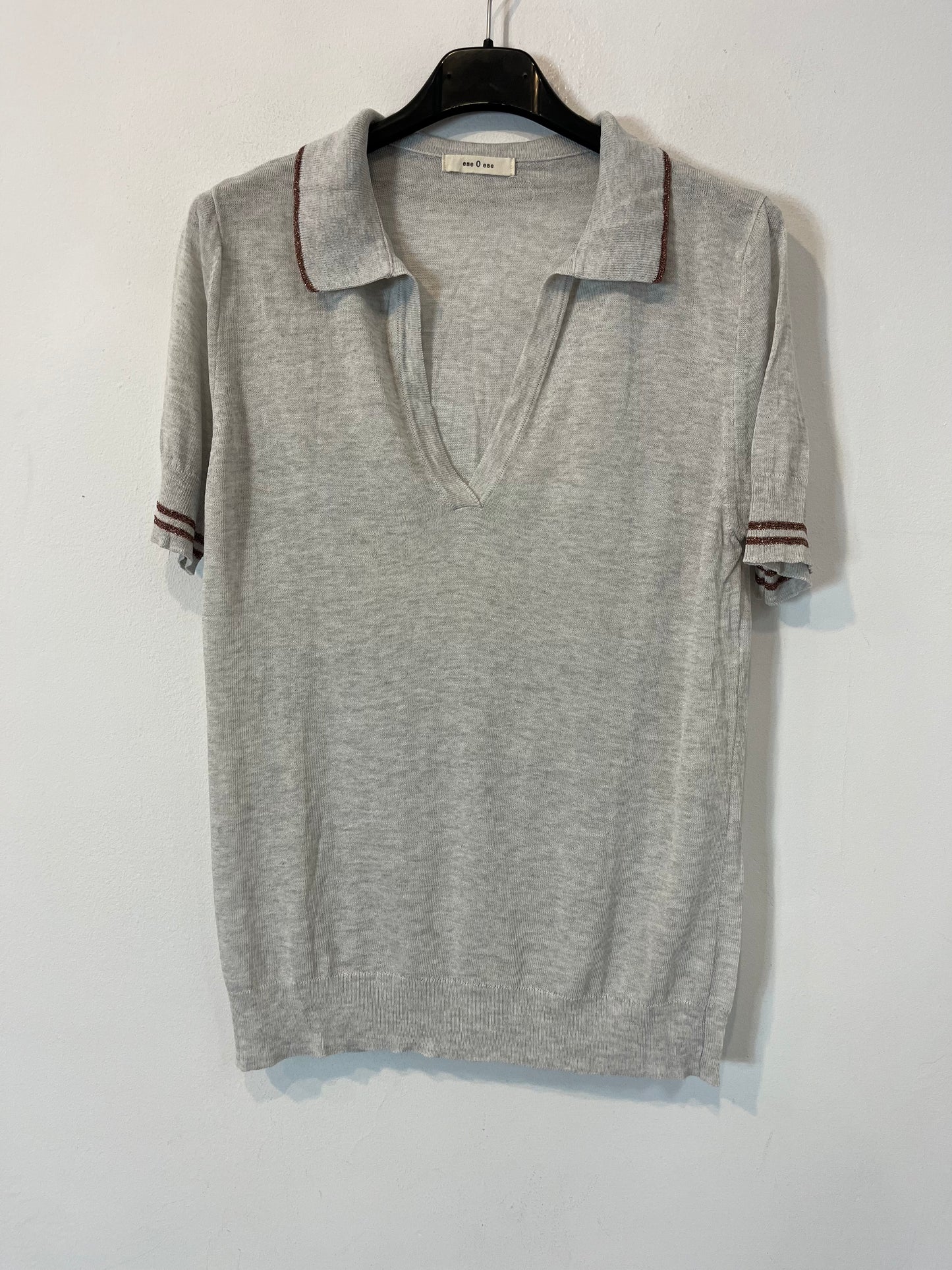 ESE O ESE. Top polero gris T.s