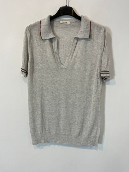 ESE O ESE. Top polero gris T.s