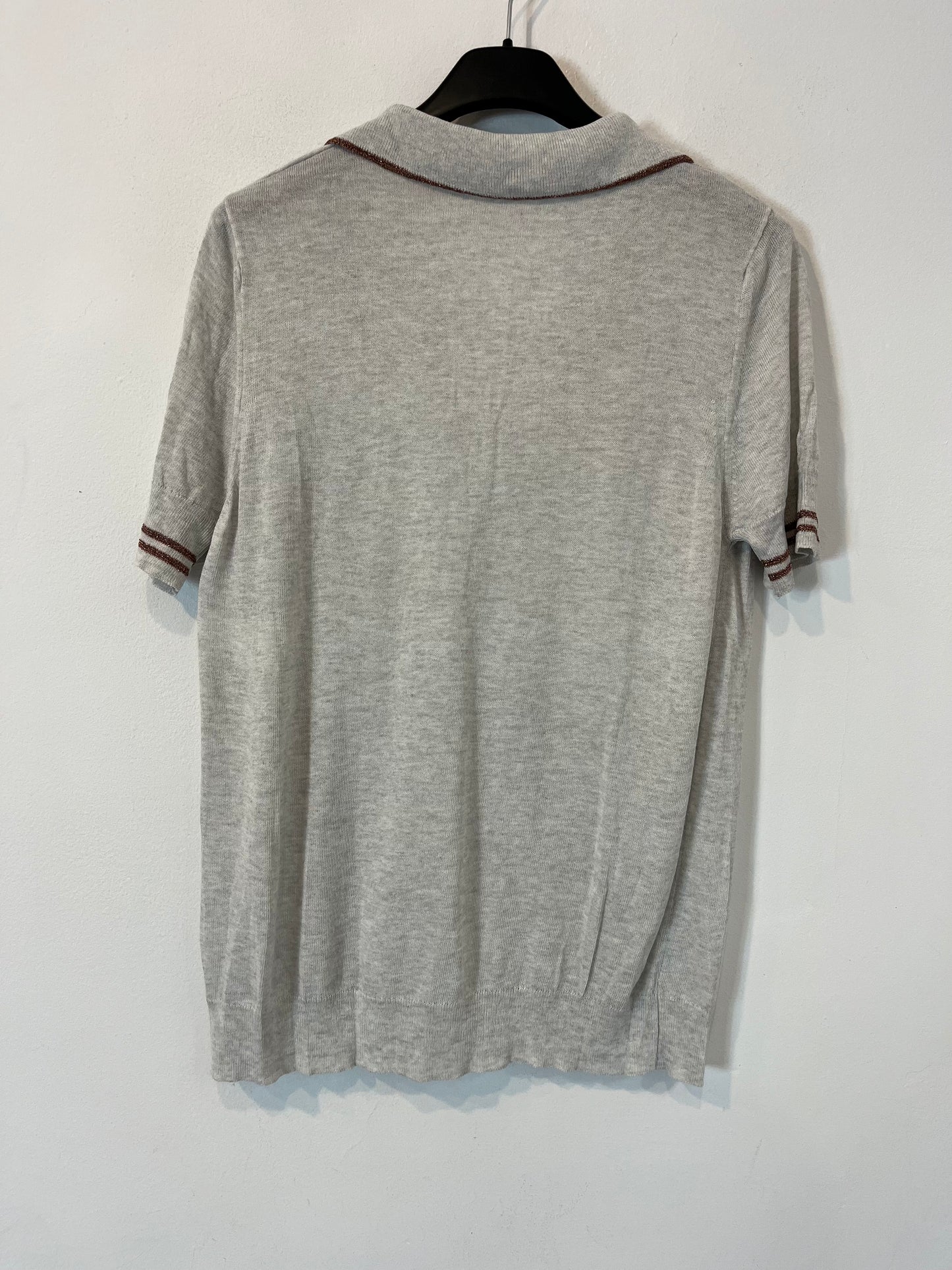 ESE O ESE. Top polero gris T.s