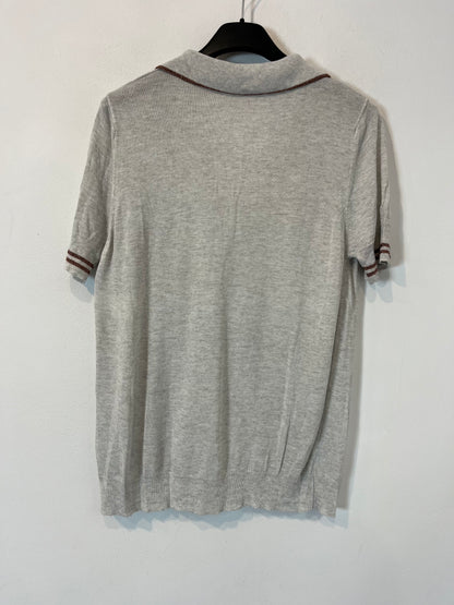 ESE O ESE. Top polero gris T.s