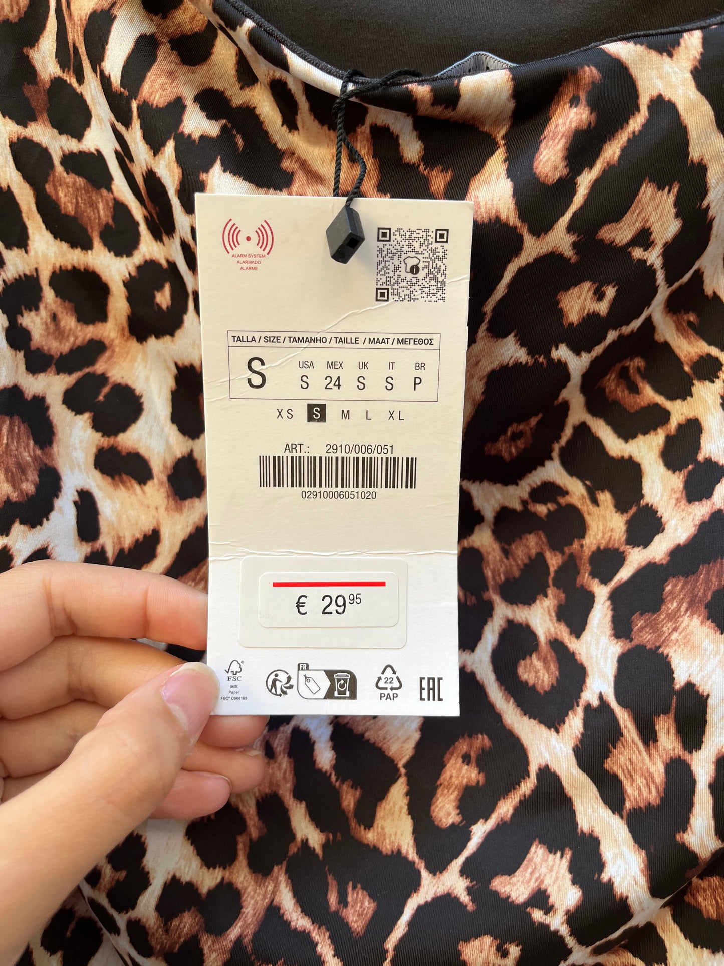 ZARA. Bañador animal print. T S