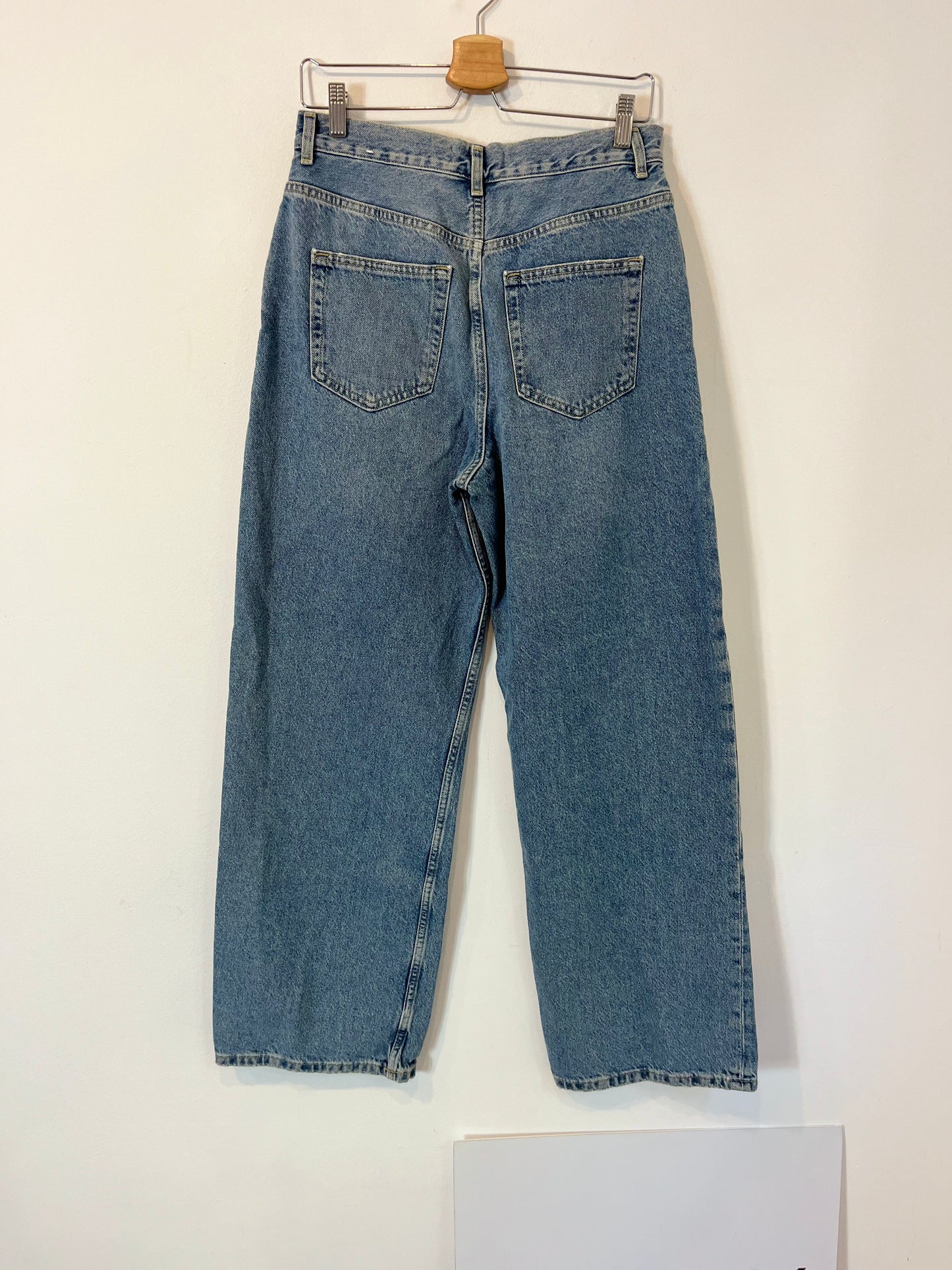 MANGO. Wide leg denim pants. T 36