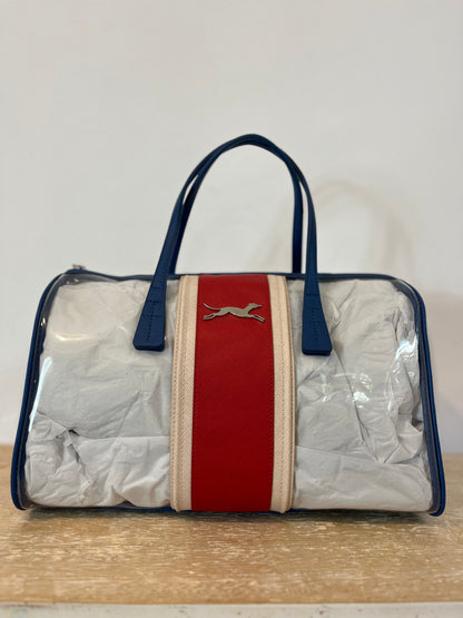 BIMBA Y LOLA. Bolso de mano transparente