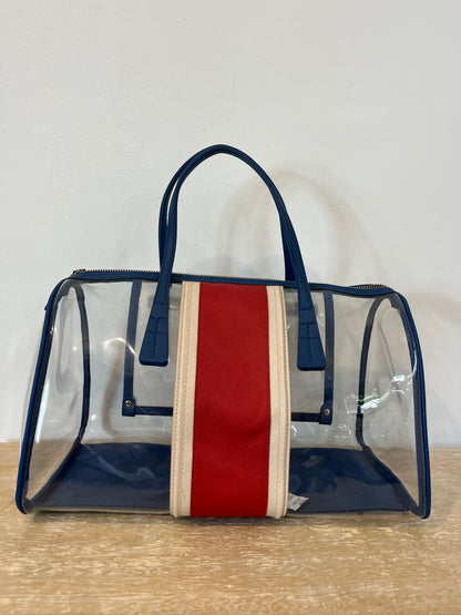 BIMBA Y LOLA. Bolso de mano transparente