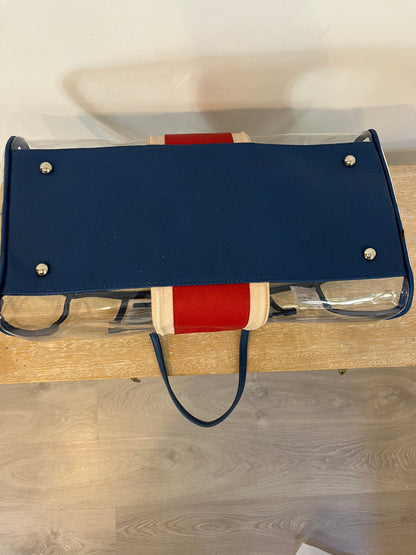 BIMBA Y LOLA. Bolso de mano transparente