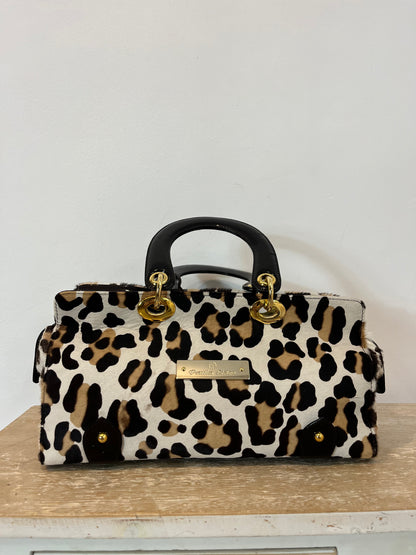PAULA EIDER. Animal print leather bag