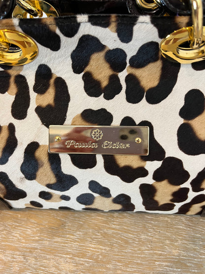 PAULA EIDER. Animal print leather bag