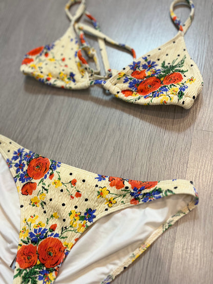 SÉZANE. Bikini estampado flores. T S