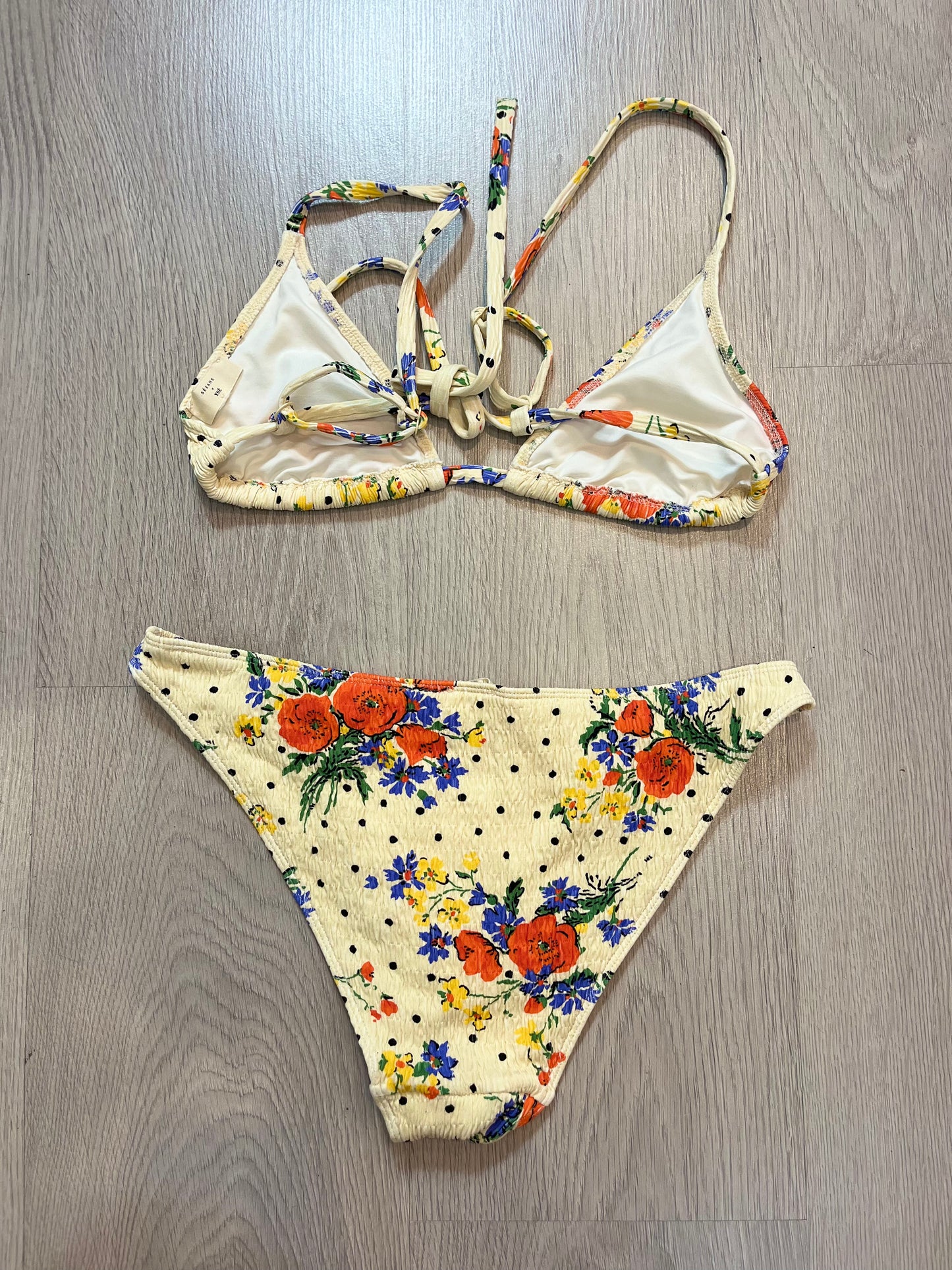 SÉZANE. Bikini estampado flores. T S