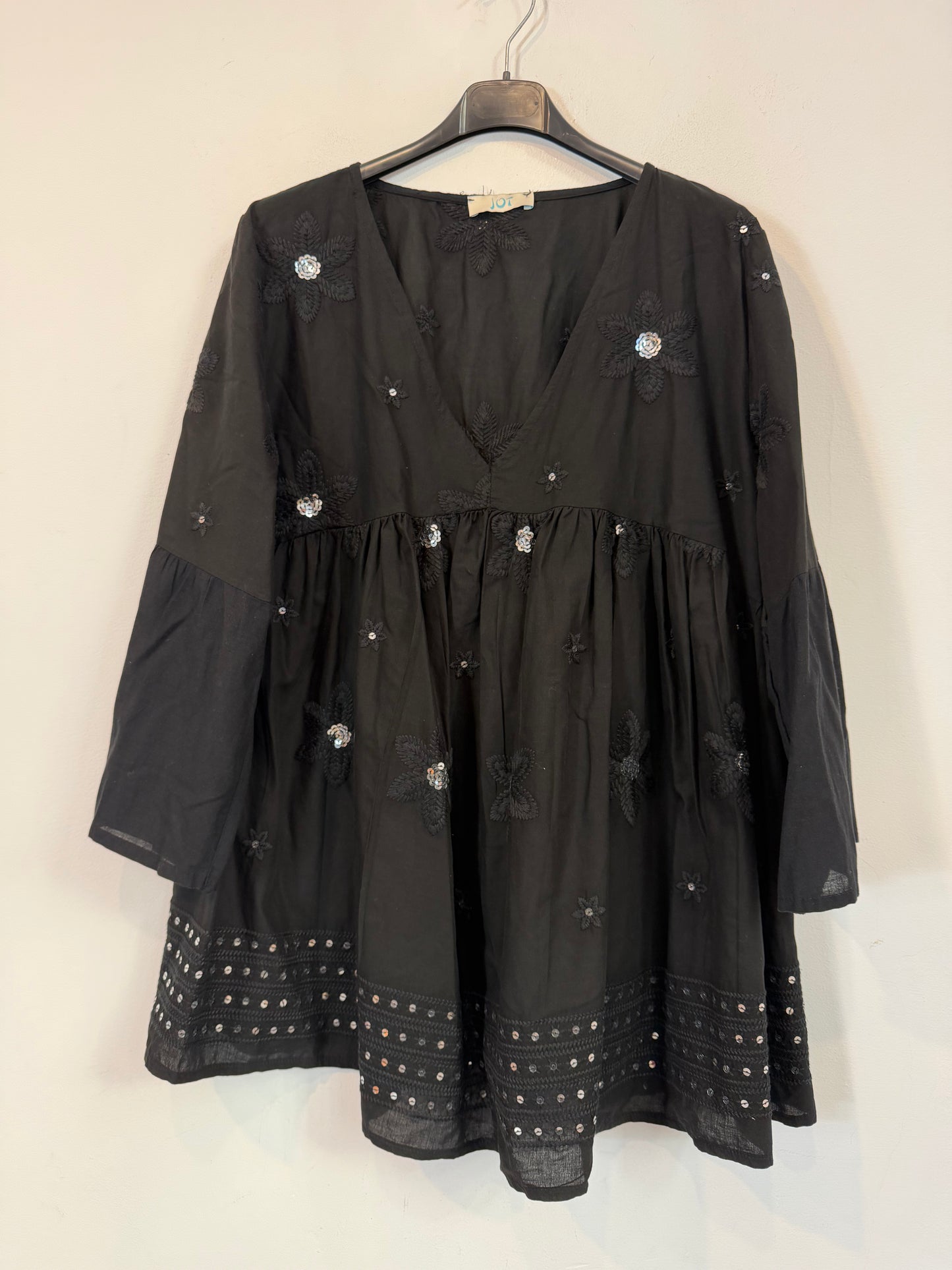 ISABEL MARANT. Black floral print jumpsuit. Size 36