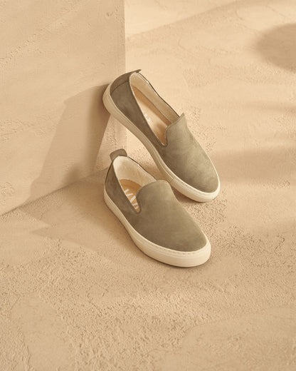 MANEBÍ. Mocasines beiges de ante T 40