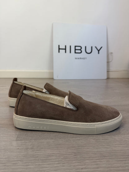 MANEBÍ. Mocasines beiges de ante T 40