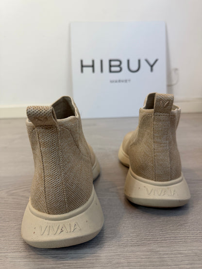 VIVAIA. Zapatilla beige efecto calcetín T 40