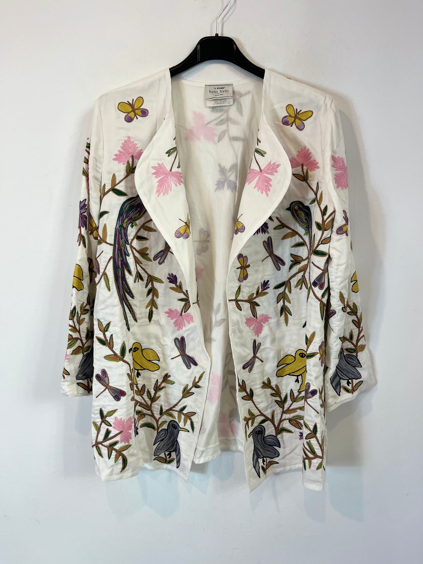 FORTE FORTE. Chaqueta blanca bordada T.0(xs/s)