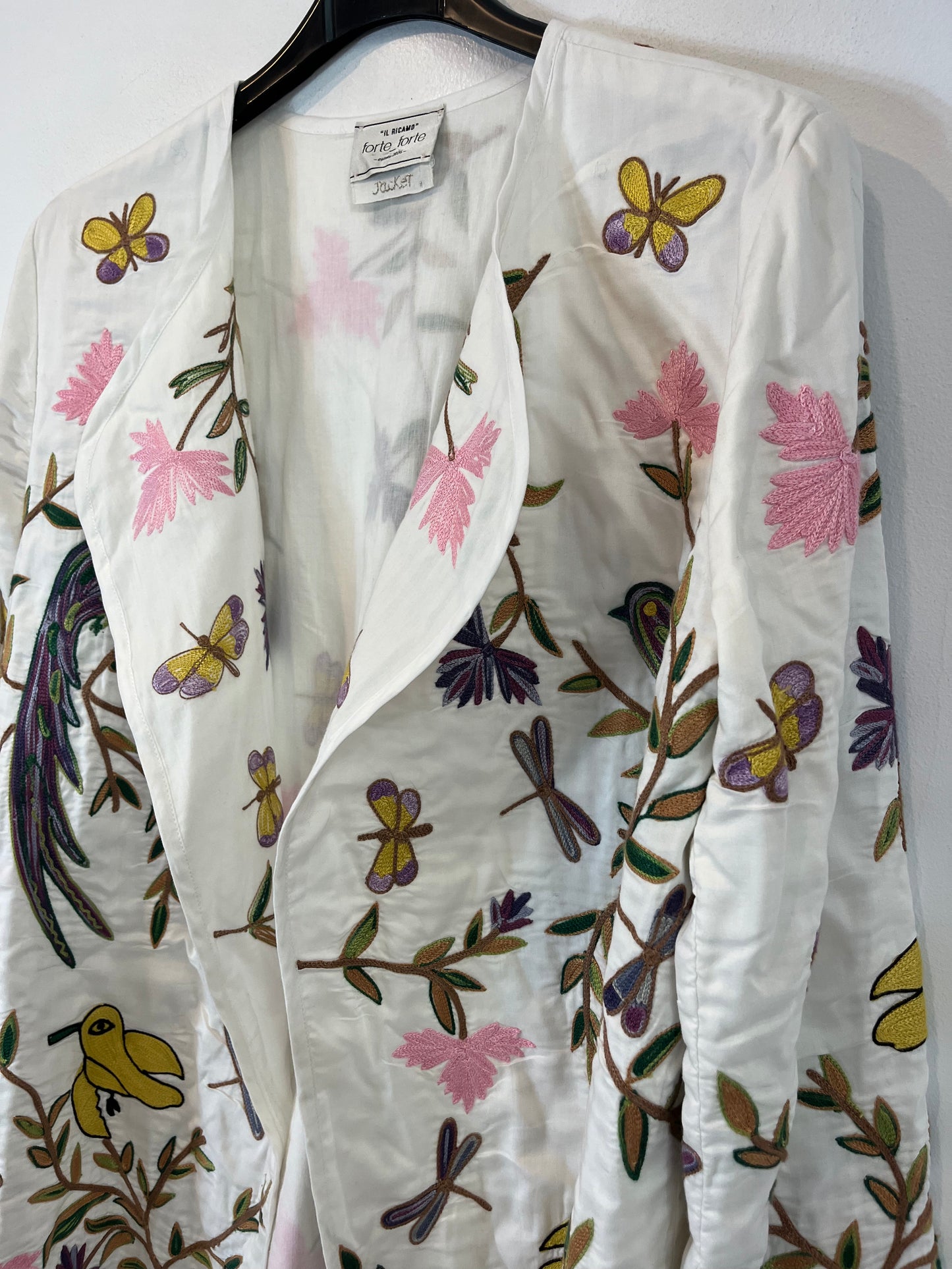 FORTE FORTE. Chaqueta blanca bordada T.0(xs/s)