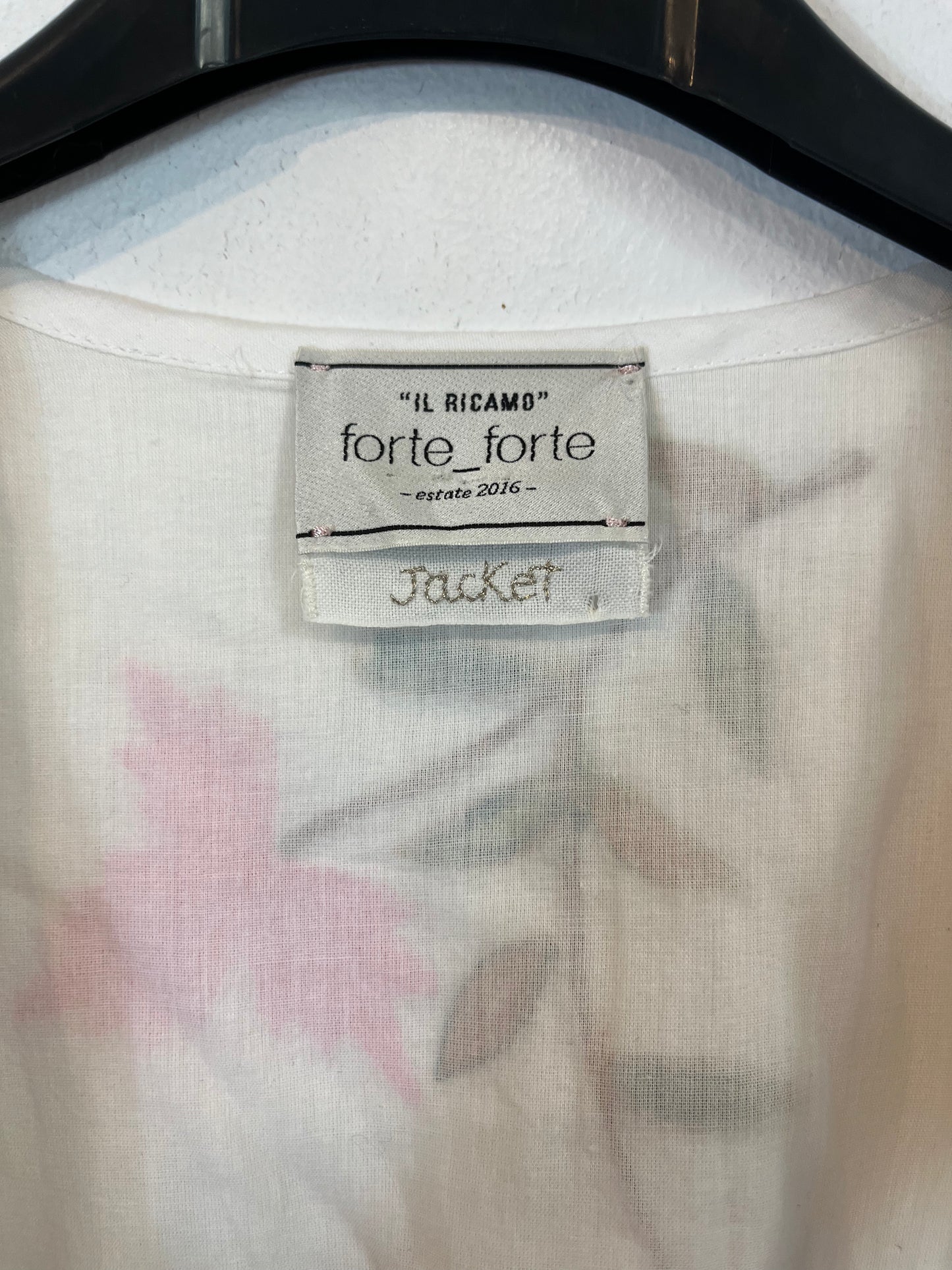 FORTE FORTE. Chaqueta blanca bordada T.0(xs/s)