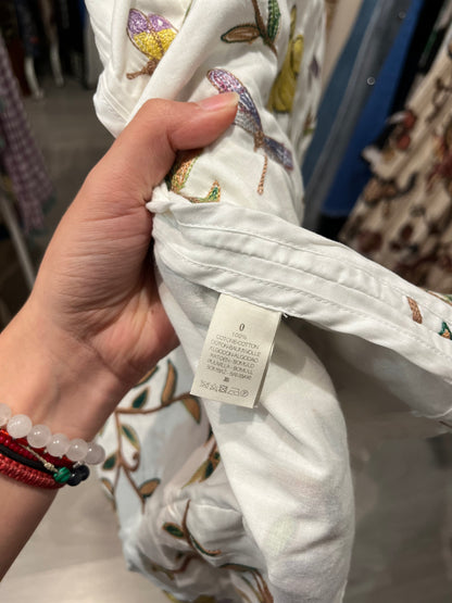 FORTE FORTE. Chaqueta blanca bordada T.0(xs/s)