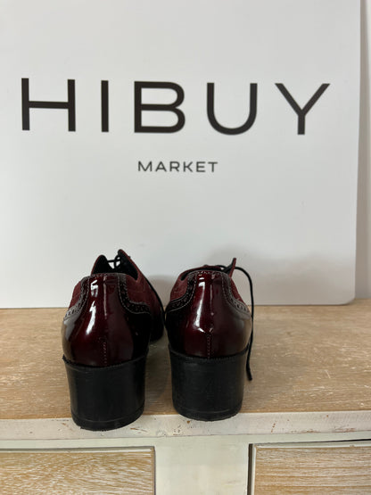 DI FONTANA. Zapatos Oxford burdeos. T.39