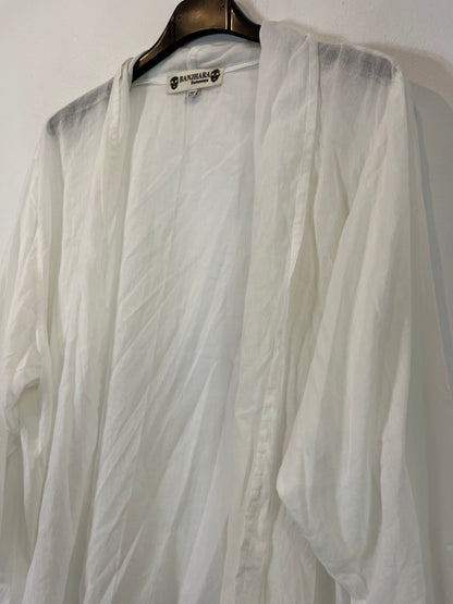 BANJHARA FORMENTERA. Kimono blanco fluido TU(s/m)