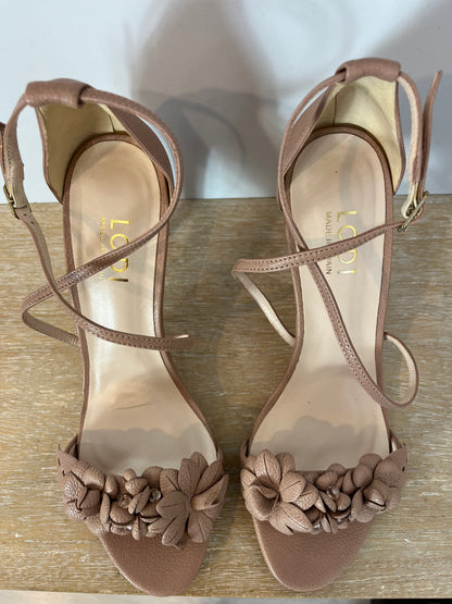 LODI. Sandalias de piel rosa empolvado. T. 40